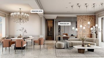 Подвесная люстра 30*Е14 Princess SP30 хром/прозрачный Crystal Lux