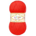 Пряжа Alize (Ализе) Baby Best / уп.5 мот. по 100 г, 240м, 056 красный A