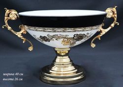Lenardi 176-008 Фруктовница шир.40см,высот.26см в под.упак (х2) Стекло