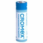 Батарейки алкалиновые "пальчиковые" КОМПЛЕКТ 4 шт., CROMEX Alkaline, AA (LR6, 15A), блистер, 457130