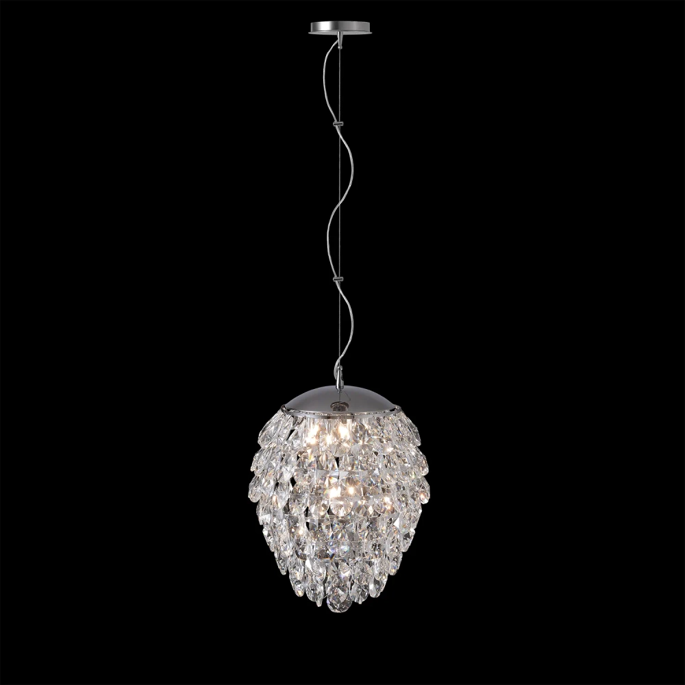 Светильник подвесной Crystal Lux CHARME SP6 CHROME/TRANSPARENT