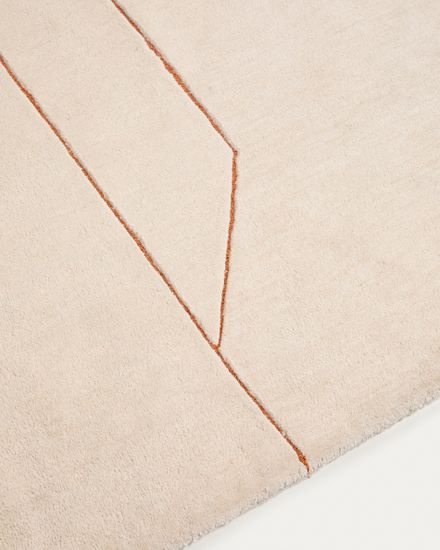 Ковер Delide из синтетического волокна цвета экрю 200 x 300 см