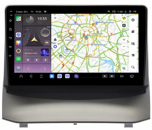 Магнитола для Ford Fiesta 2008-2014 - Kuberg QLed, Android 13, Быстрейшая, CarPlay, SIM-слот