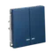 Выключатель двухклавишный с подсветкой Systeme Electric ArtGallery Аквамарин GAL001153