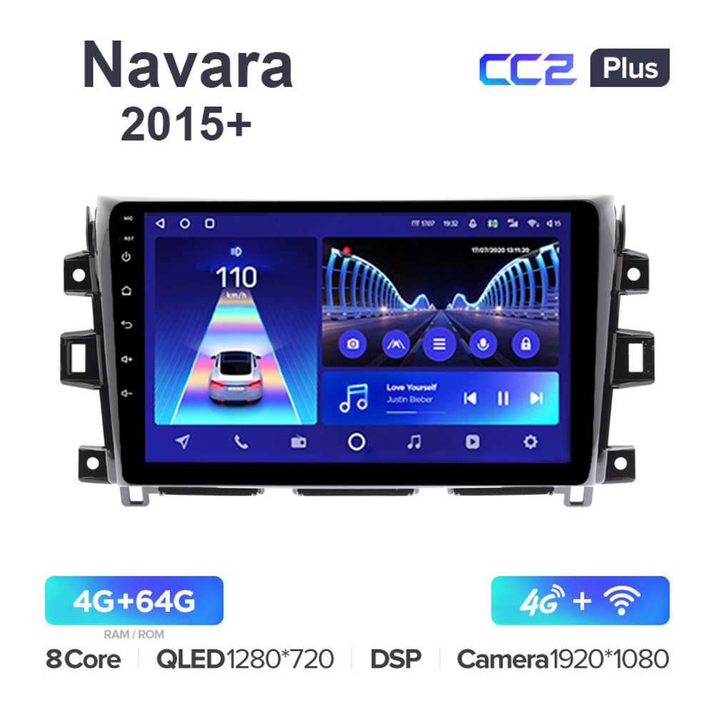 Teyes CC2 Plus 10,2"для Nissan Navara 2015+