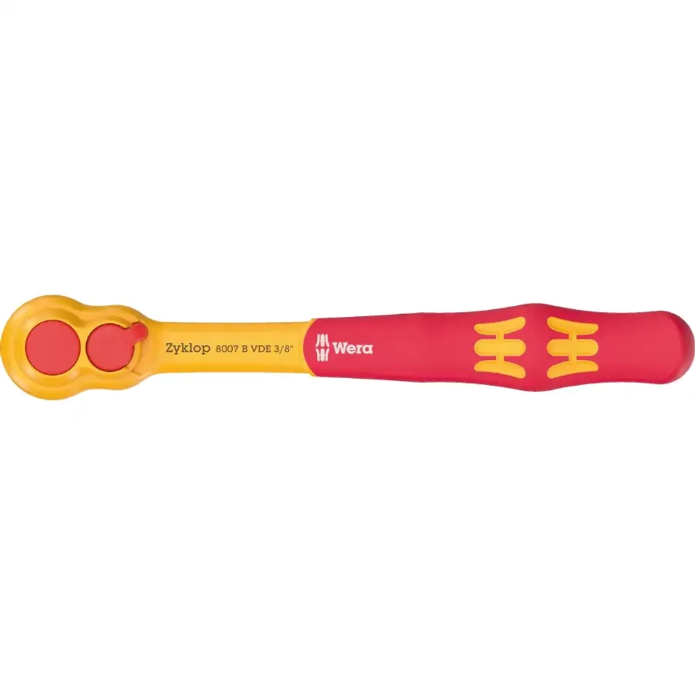 Трещотка изолированная 3/8" VDE Zyklop 8007 B WERA 05004966001