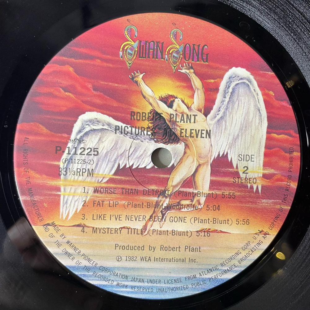 Винтажная виниловая пластинка LP Robert Plant Pictures At Eleven (Япония 1982) (Оби)