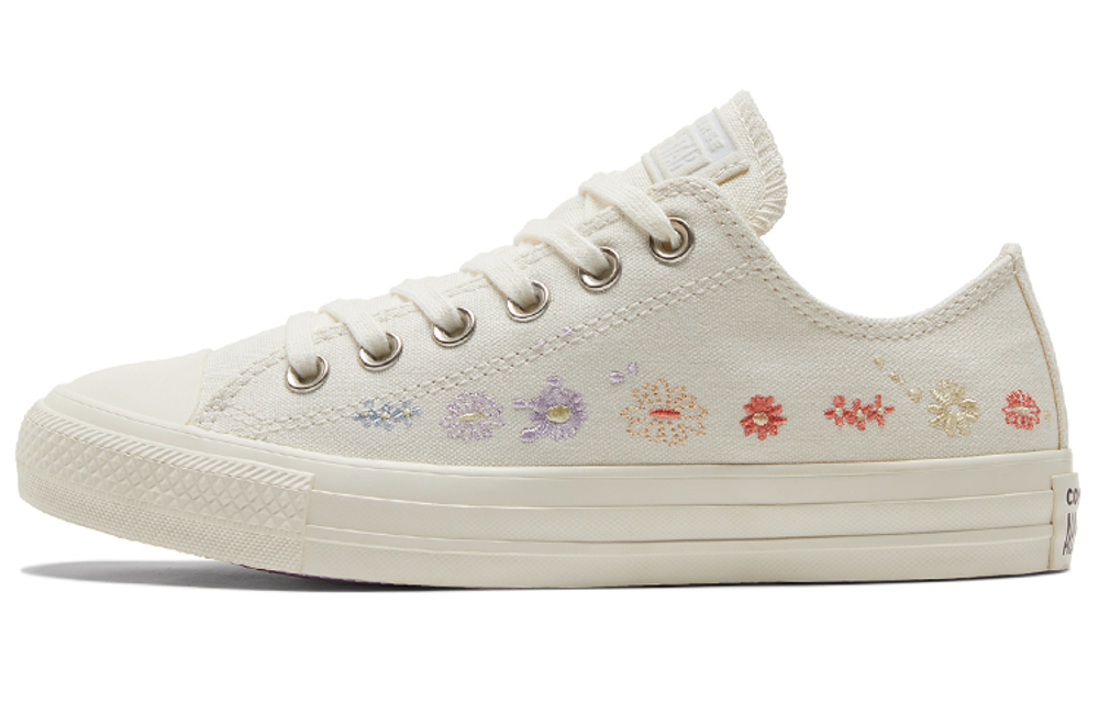 Chuck Taylor All Star Wmns Converse Low "Embroidered Floral - Egret" Women"s