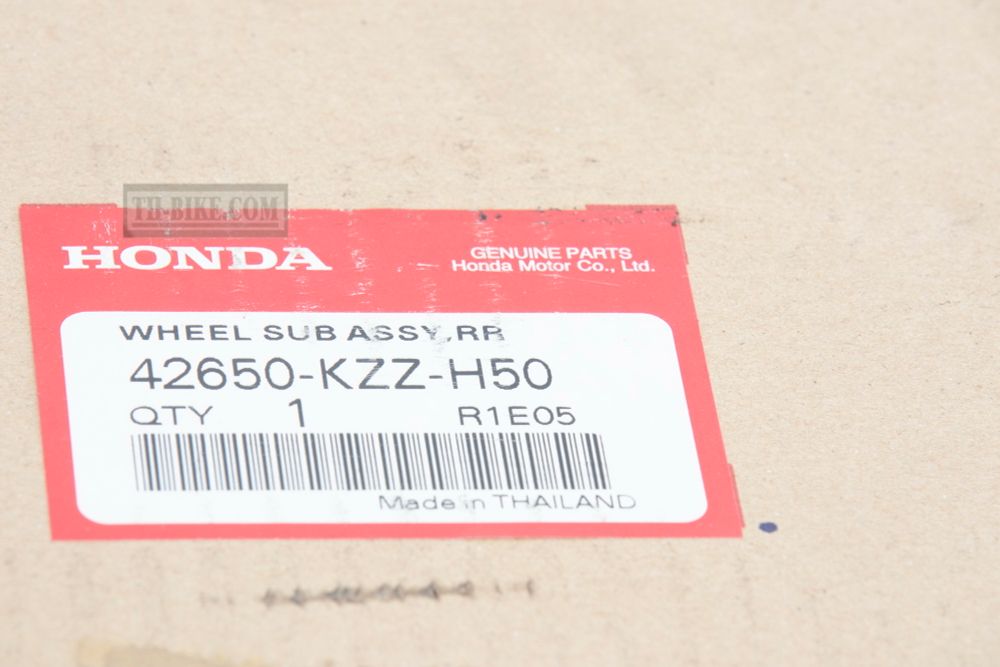 42650-KZZ-H50. WHEEL SUB ASSY., RR. Rear wheel spoke Honda CRF250L-Rally (17-20). Black
