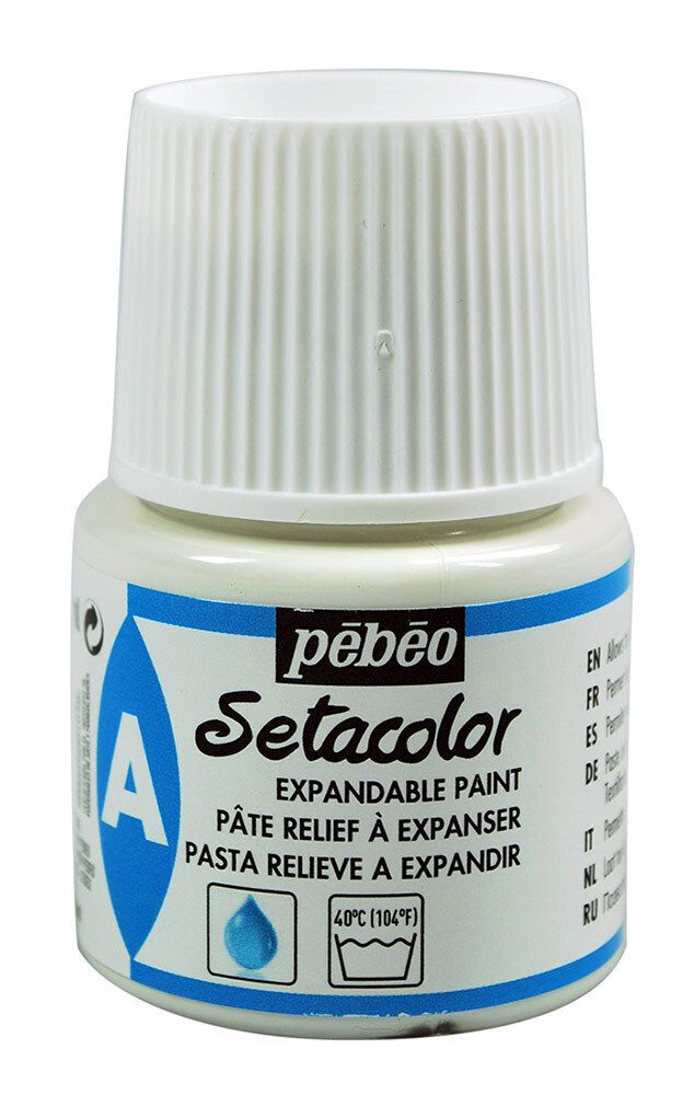 Паста объемная опухающая для ткани Pebeo Setacolor 45 мл 391016 Паста объемная опухающая для ткани Pebeo Setacolor 45 мл 391016