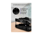 Лоток горизонтальный DOLCE COSTO 2 секция черный D00428-BK