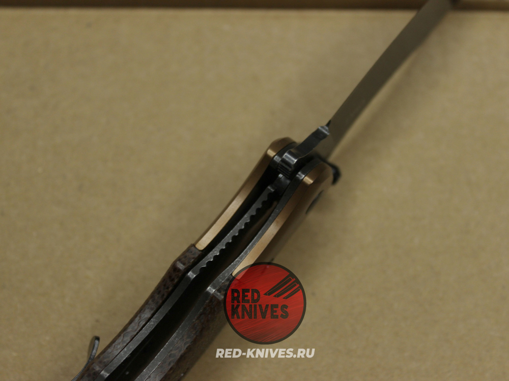 Нож CRKT RITUAL мини, компакт - темная микарта, клинок блэквош CR7465