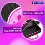 Папка на молнии с ручками BRAUBERG А4, 1 отделение, полиэстер, 80 мм, "Space sweets", 272175