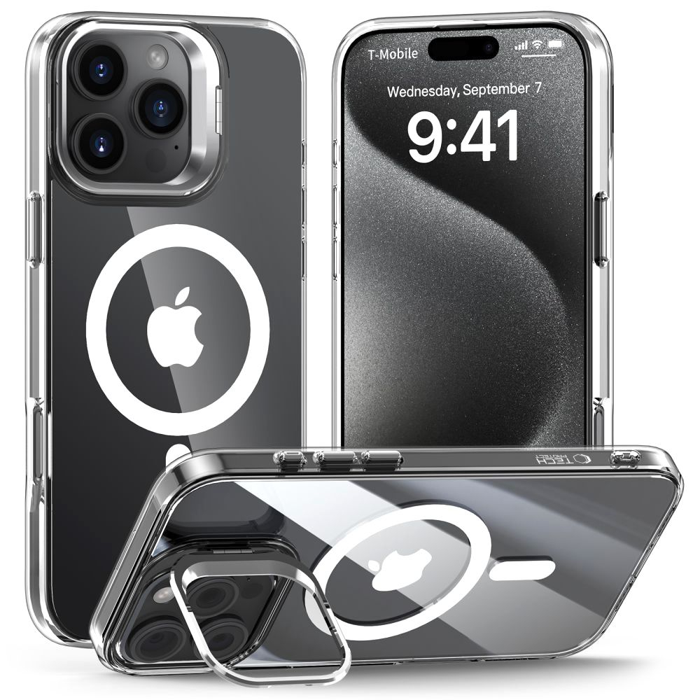 Чехол Tech-Protect MagStand MagSafe для iPhone 16 Pro Clear