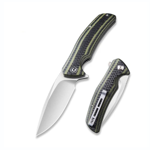 Цена наСкладной нож CIVIVI Incite, сталь D2, Green G10/Carbon Fiber
