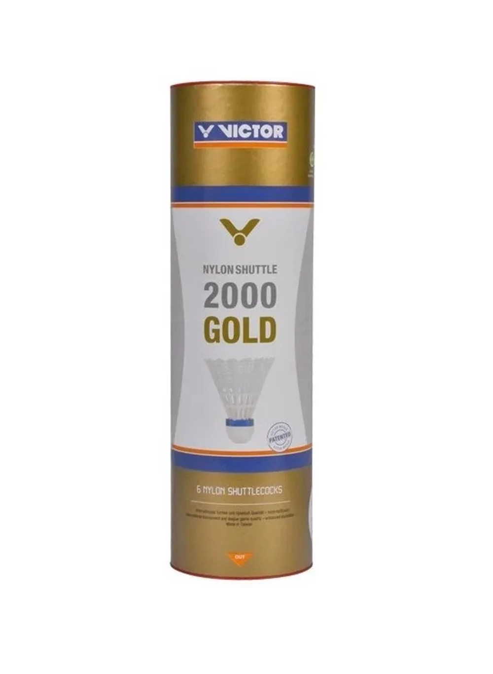 Воланы для бадминтона Victor 2000 Gold 6P - yellow