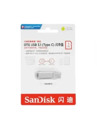 Память USB Flash 1 ТБ Ultra Dual SDDDC4 1T SILVER