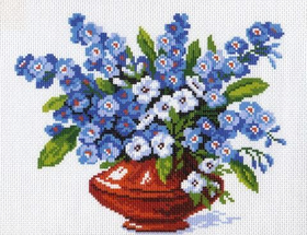 "Незабудки"-0408 канва с рисунком