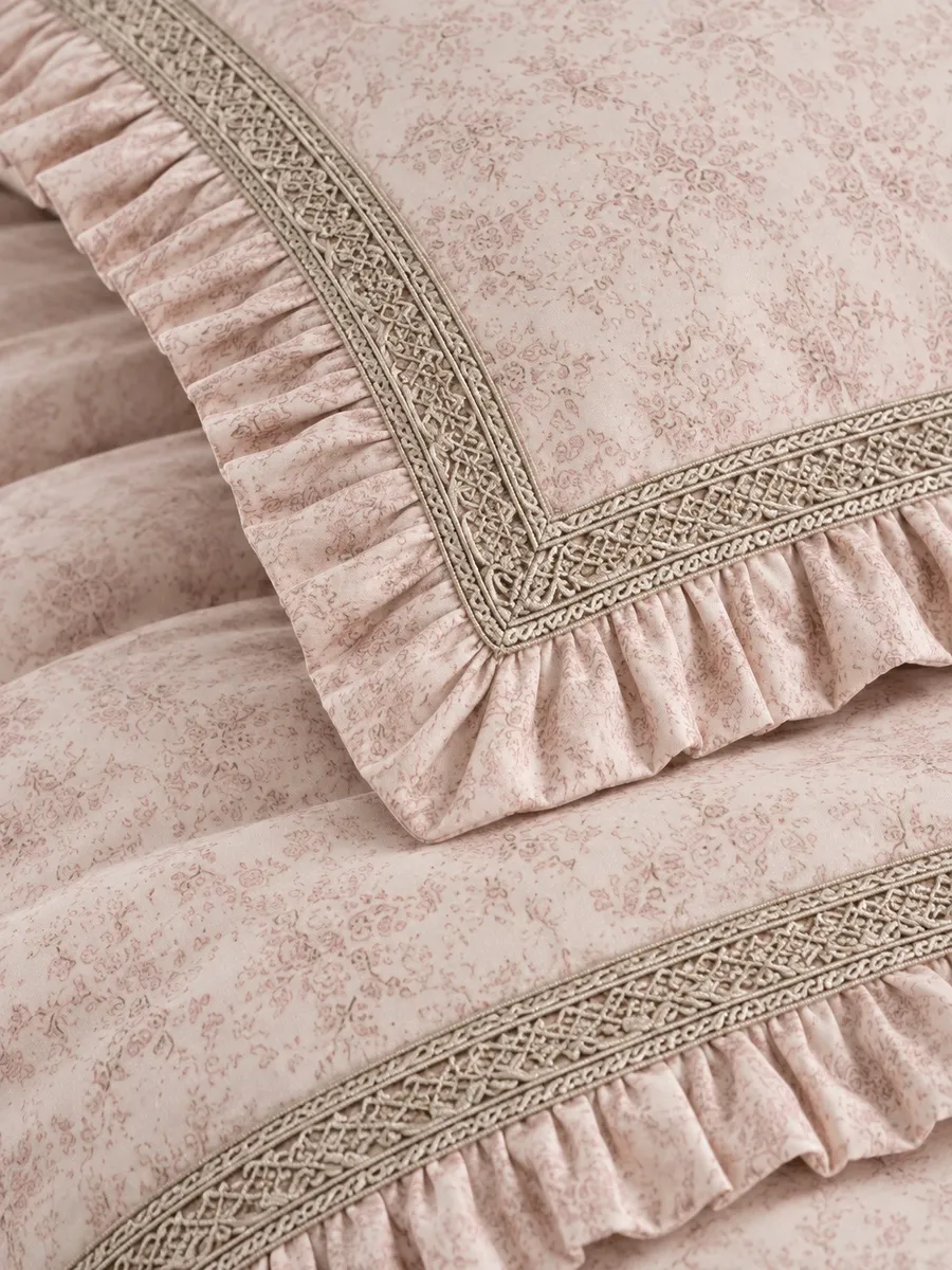 Gelin Home КПБ 6 пр. GUZGULU бежевый цвет пододеяльник 200*220, простынь 240*260, наволочки 50*70 2шт, декоративные наволочки 50*70 2шт GLNN602 — фото 2