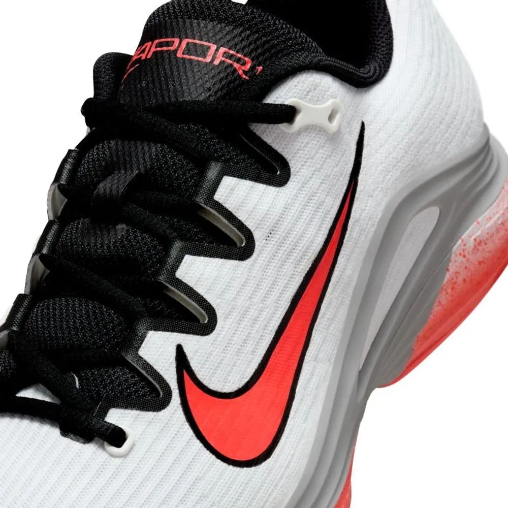 Теннисные кроссовки Nike Zoom Vapor12 HC Premium - white/hot lava/wolf grey