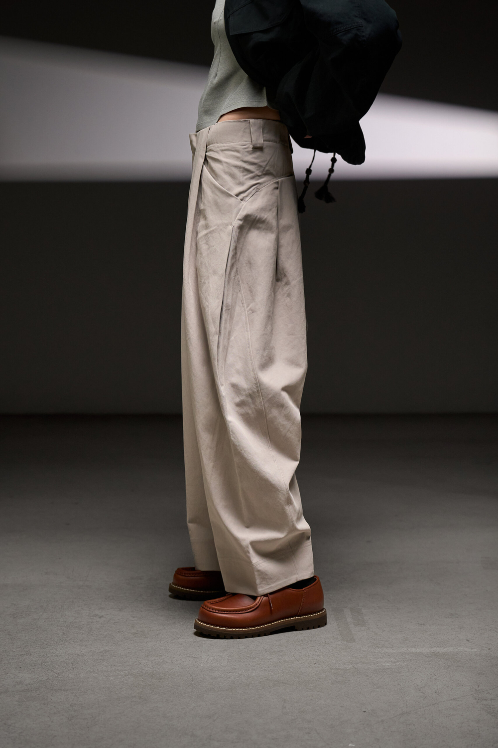 Брюки Blue Monte Pleated Casual Pants "Yunfeng White" Women’s