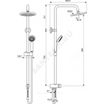 Система душевая без смесителя BALANCE Vidima BA274AA