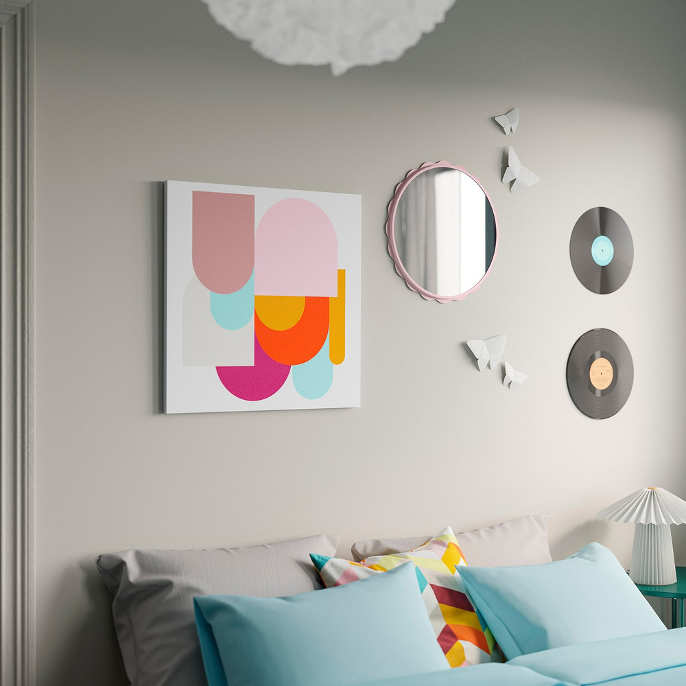 IKEA PJÄTTERYD  (ИКЕА ПЙЭТТЕРИД)  -  Картина - цветные фигуры 56x56 см