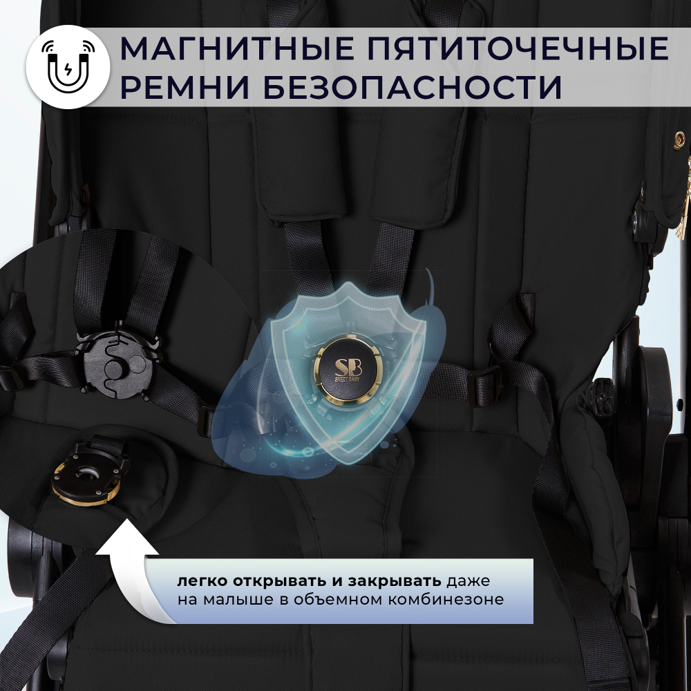 Коляска 2в1 Sweet Baby Stella Plus Neo Black