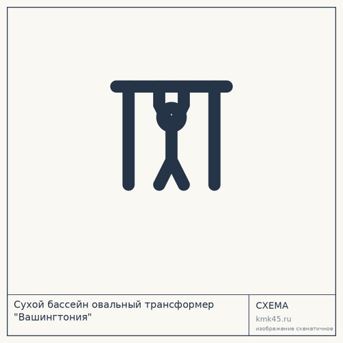 Сухой бассейн овальный трансформер "Вашингтония" — от 33 000 ₽