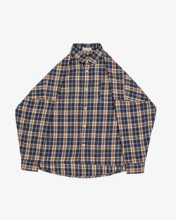 Рубашка Cowboy Basic 8 в клетку темно-синяя