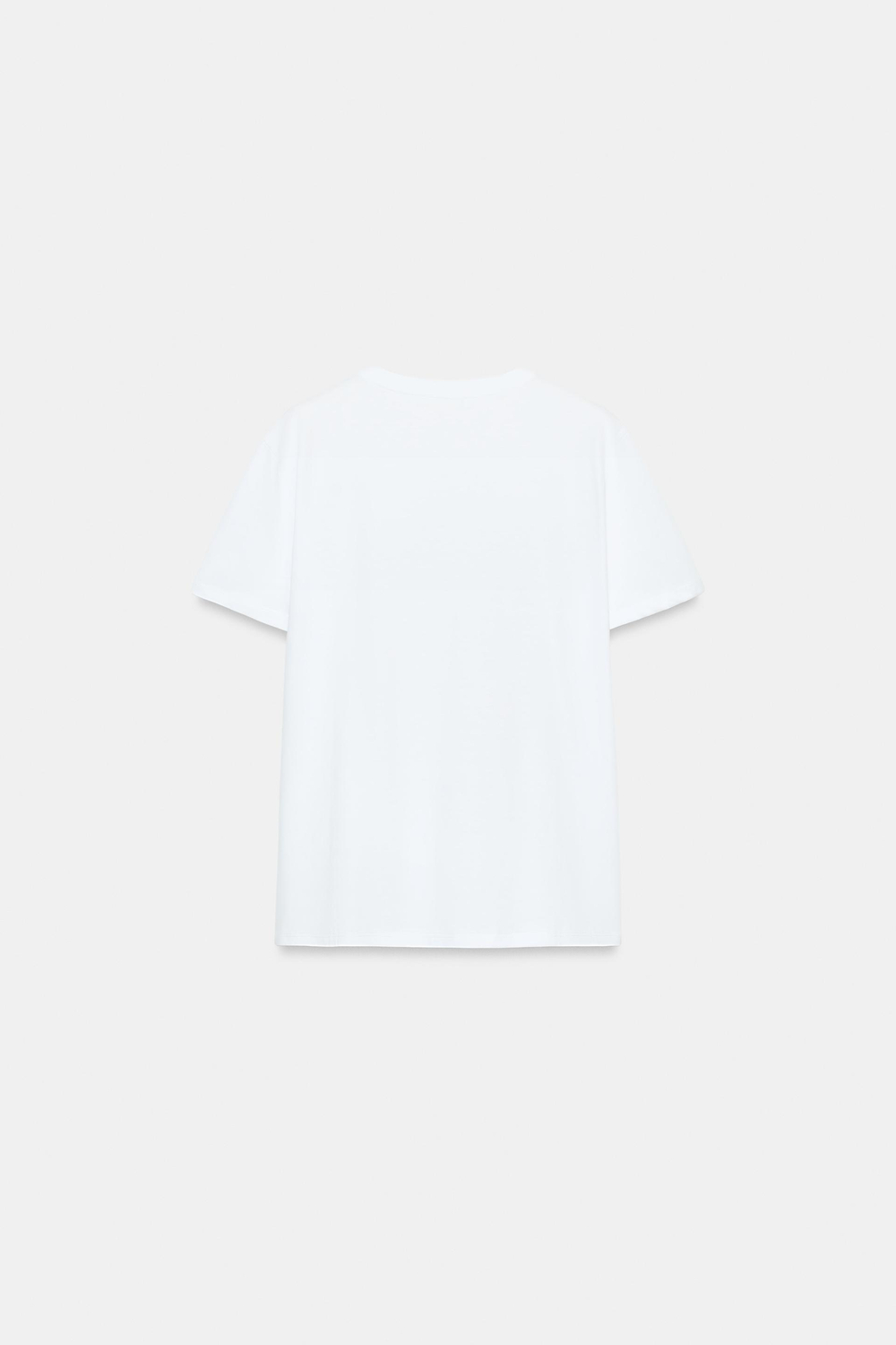 ZARA ФУТБОЛКА С ЭФФЕКТОМ МЕТАЛЛИК, ЗОЛОТИСТЫЙ
