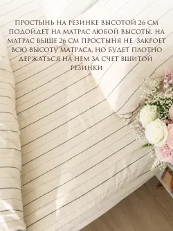 Семейное постельное белье с натяжной простыней 160х200 Эко