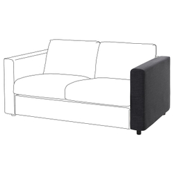 IKEA VIMLE  (ИКЕА ВИМЛЕ)  -  Чехол на подлокотник - Hillared антрацит