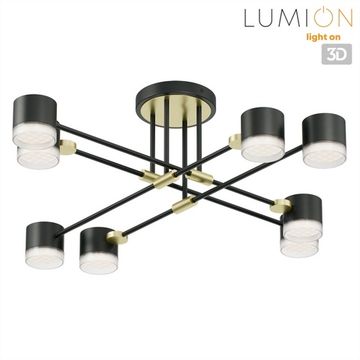 Светильник потолочный 8*GX53 8307/8C золотой/черный LENIANA Lumion