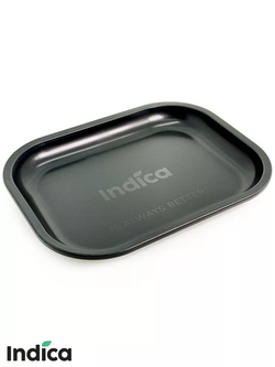 Металлический поднос Indica Black 18x14 СМ для табака и трав