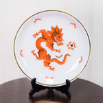 Декоративная тарелка с изображением дракона (по мотивам Meissen)