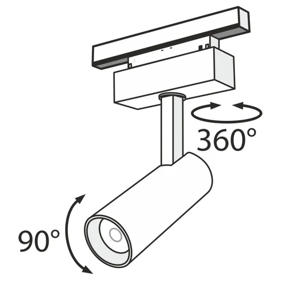 Трековый светильник Focus LED TR019-2-10W4K-B Maytoni