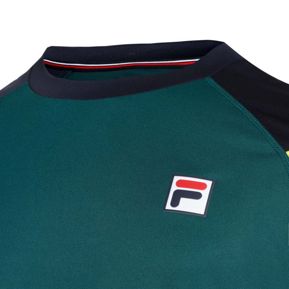 Мужское теннисное поло Fila Frankie T-Shirt Men - Dark Green