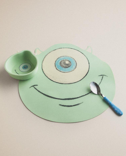 ZARA HOME ДЕТСКАЯ ПОДСТАВКА ПОД СТОЛОВЫЕ ПРИБОРЫ «МАЙК» ©DISNEY/PIXAR, ЗЕЛЕНЫЙ