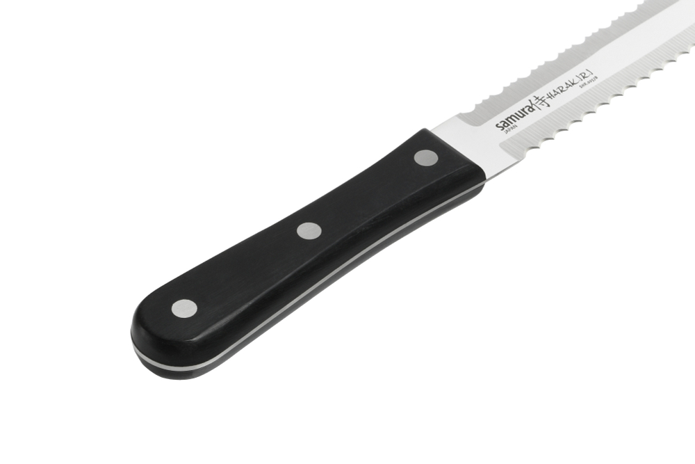 Набор ножей 5шт с мусатом, ножницами и подставкой Samura Harakiri Super Set 8 в 1 SHR-0280B/K