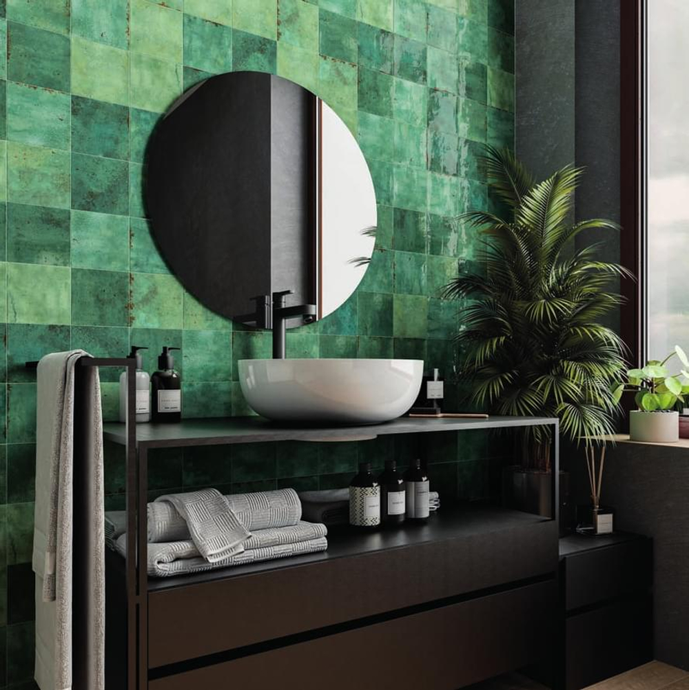 DNA Tiles Enamel CHARCOAL 5x25