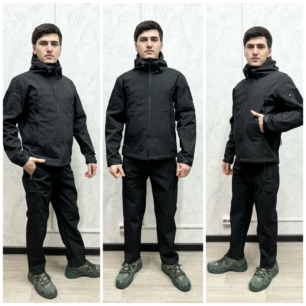 Тактический камуфляжный костюм softshell