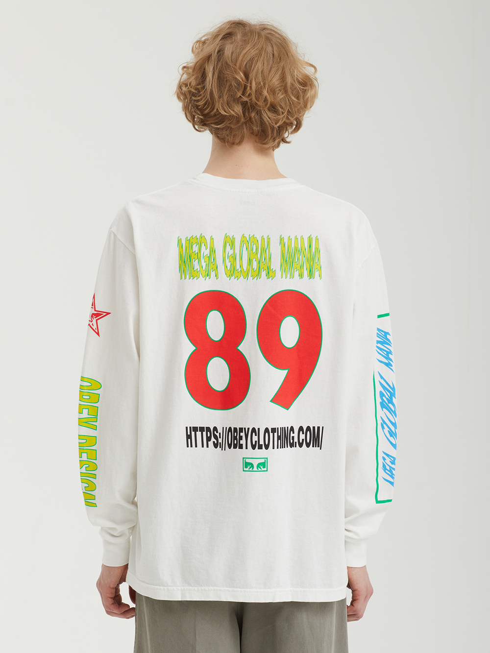 Мужской Лонгслив Obey Mega Global Mania