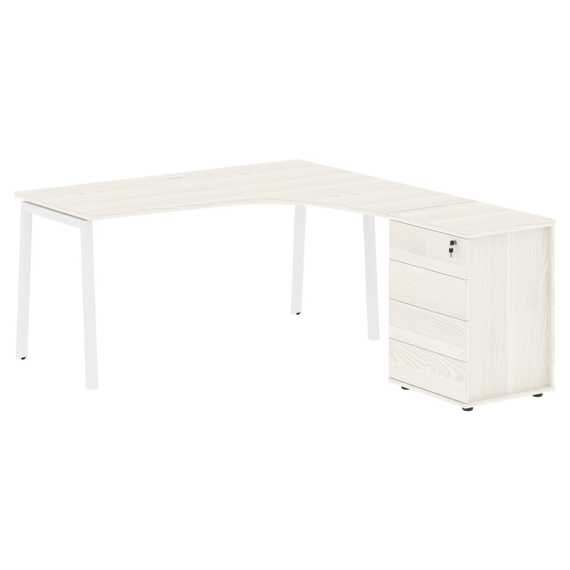 Стол эргономичный с тумбой ELCET 1518(R)  1560х1880х750 EDIS