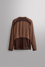 ФУТБОЛКА С ВОРОТНИКОМ НА МОЛНИИ COLOR BLOCK — ZARA