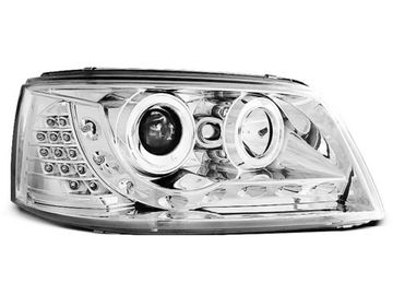 Передние фары VW T5 daylight chrome
