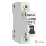 Автоматический выключатель 1P 50А (C) 4,5кА ВА 47-29 Basic