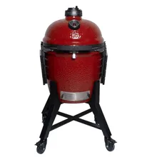 Керамический угольный гриль Diamond Egg Legend Red Magic, 46 см, красный, с ножками и столиками (комплект)