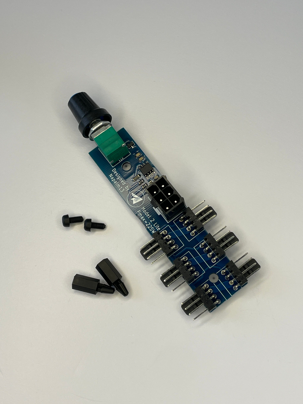 Регулятор оборотов ШИМ (PCIe 6pin) до 8 кулеров 4pin, 12В, Model 2
