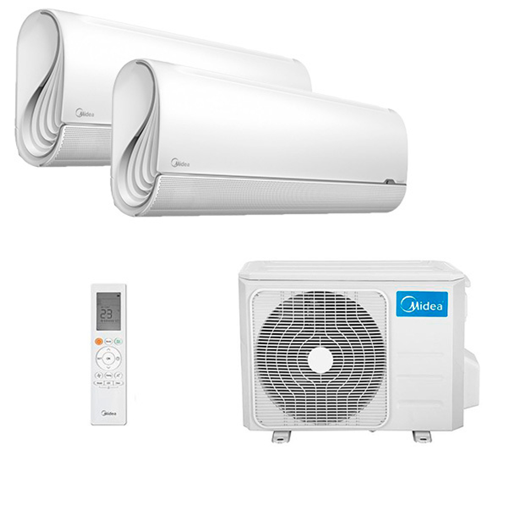 Мультисплит система на 2 комнаты Midea MSFA2-09N8D6-I x 2 / M2OE-18HFN8-Q1